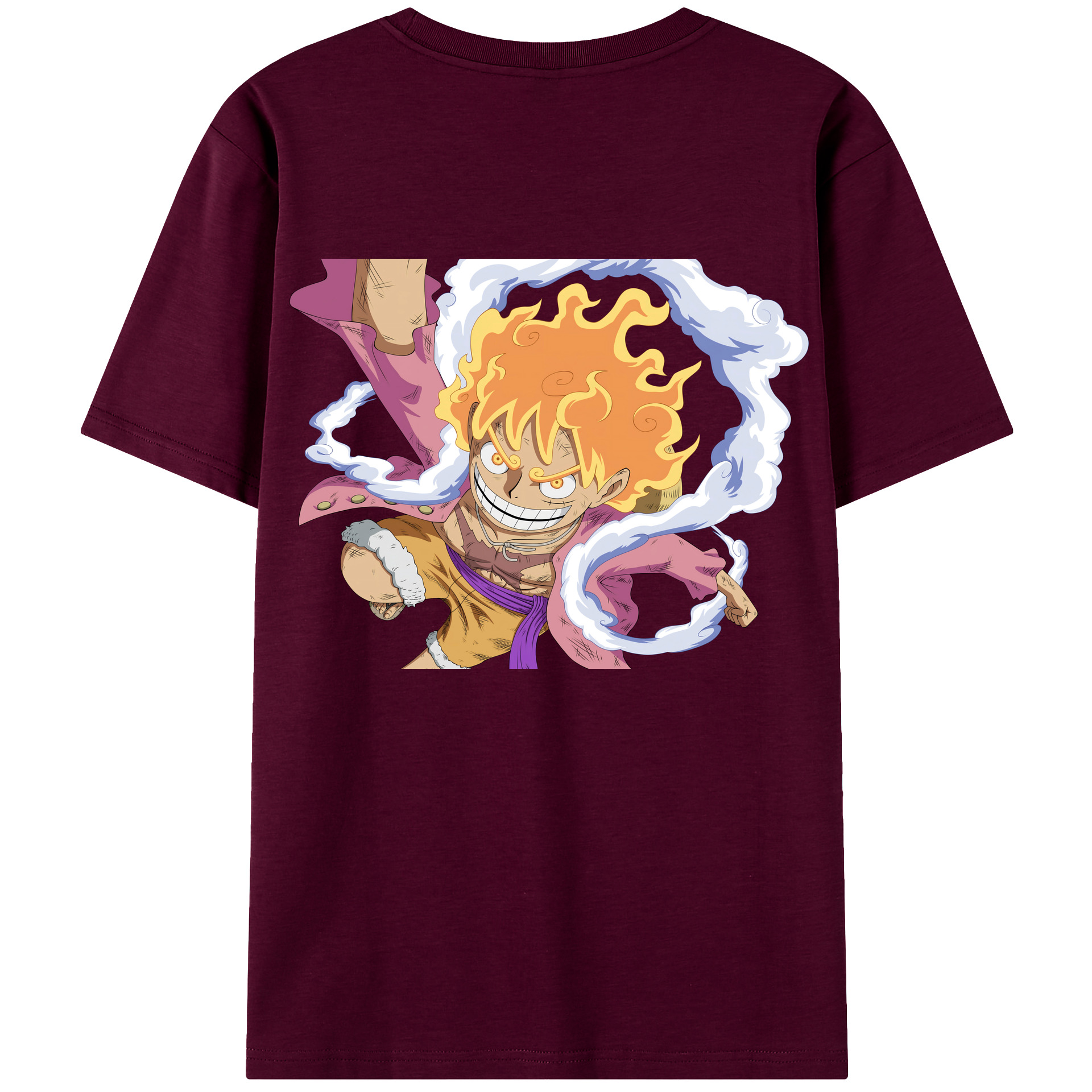ワンピース モンキー・D・ルフィ ONE PIECE Monkey D. Luffy レディース半袖Tシャツ(バックプリント)